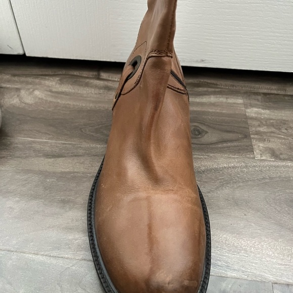 New leather made in Argentina women’s small heeled boots size 40 - Picture 3 of 12